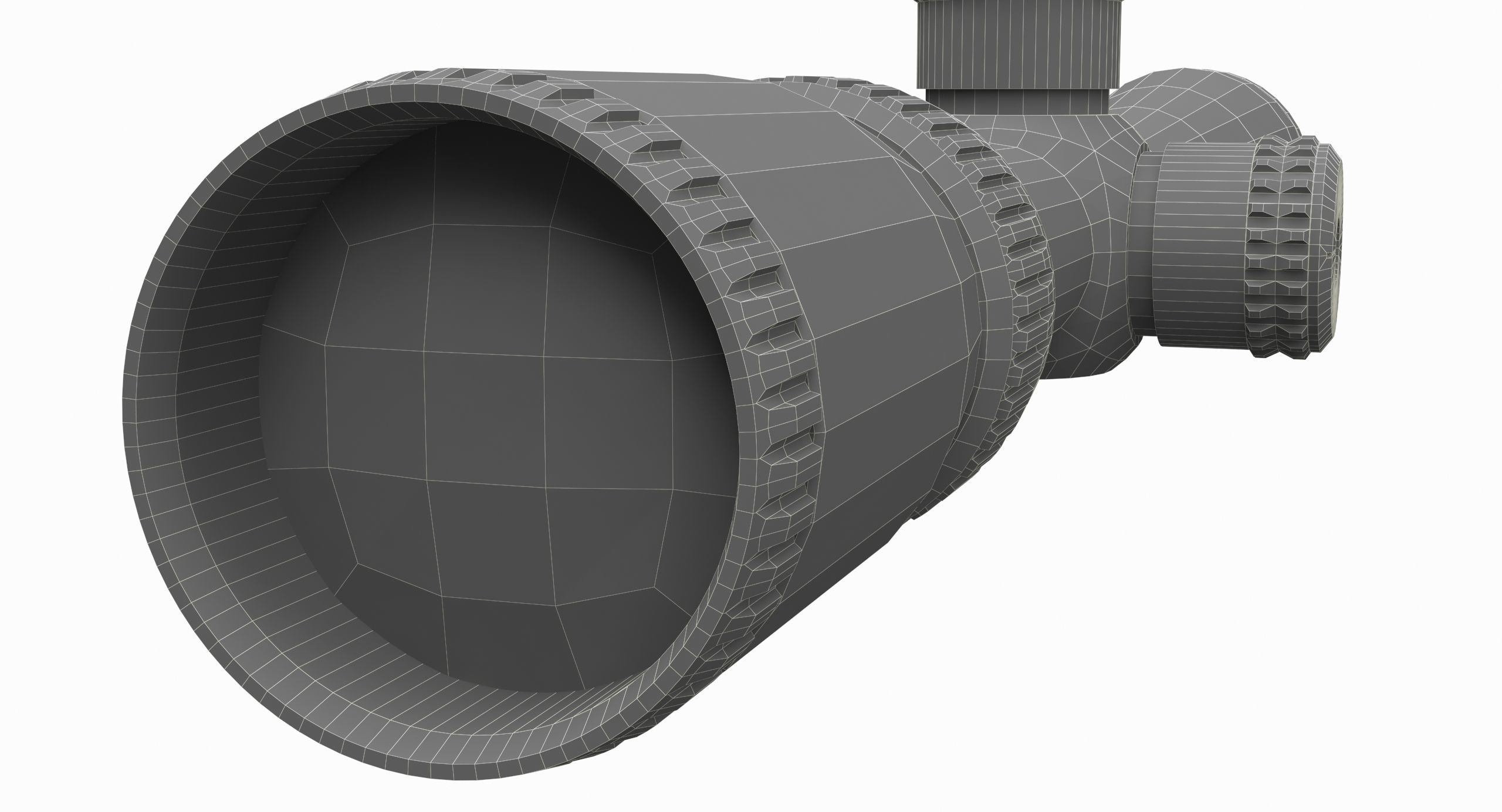 Vortex Optics Diamondback 4-12X40 Riflescope Low-poly 3D model_14