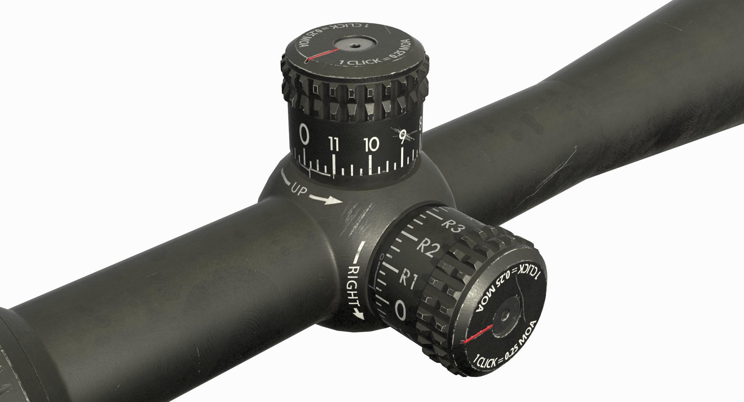 Vortex Optics Diamondback 4-12X40 Riflescope Low-poly 3D model_31