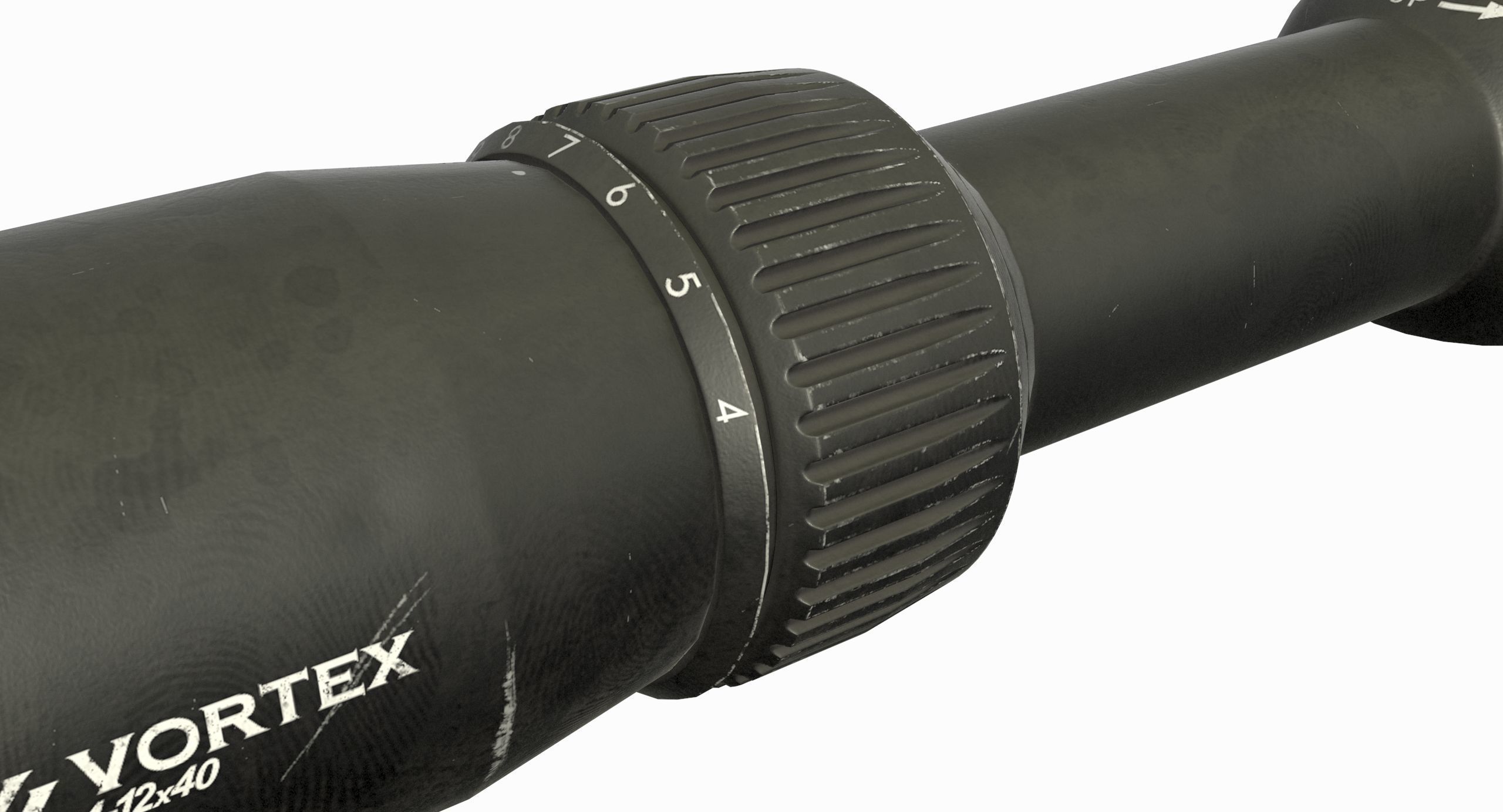 Vortex Optics Diamondback 4-12X40 Riflescope Low-poly 3D model_7