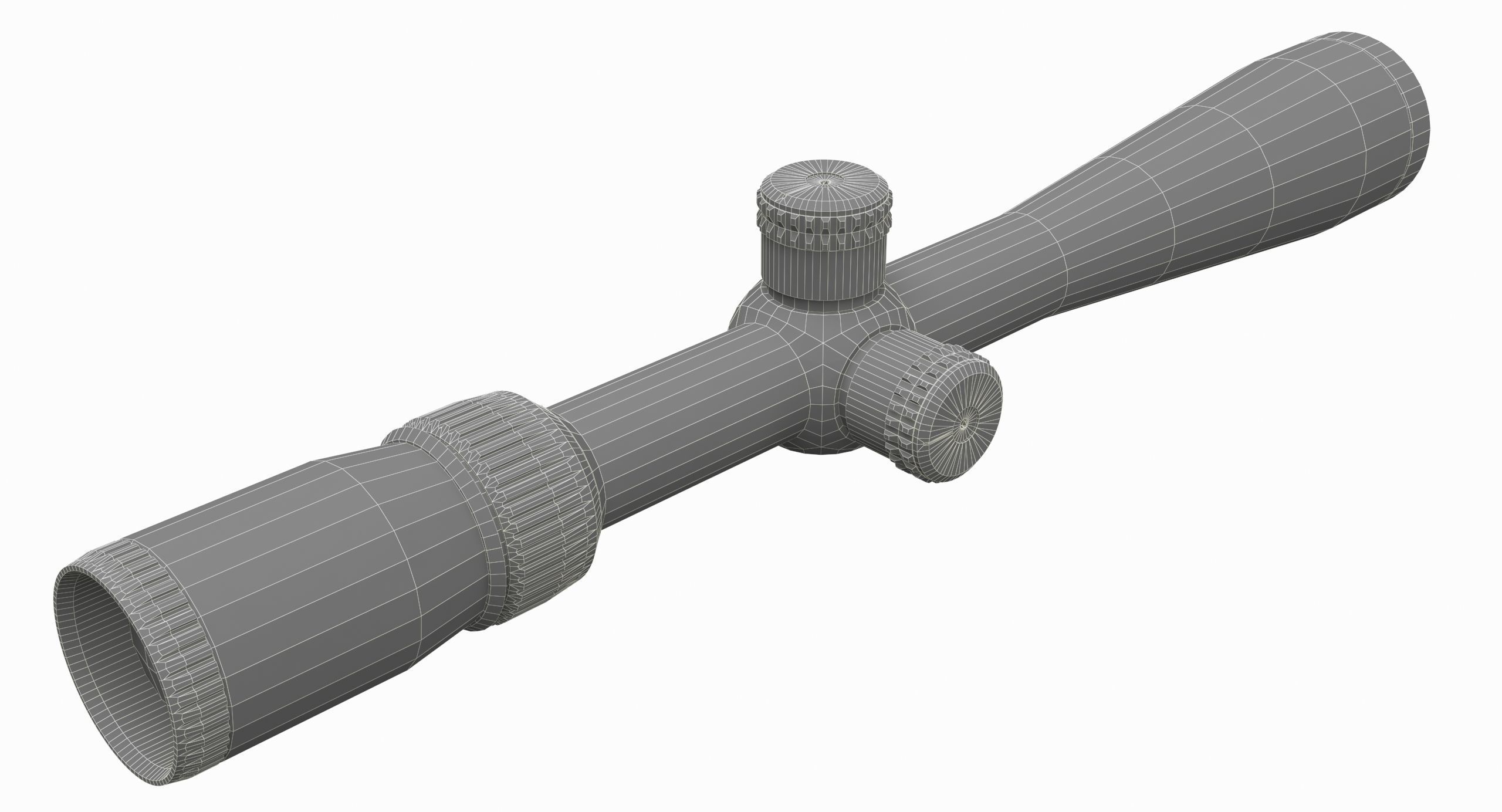 Vortex Optics Diamondback 4-12X40 Riflescope Low-poly 3D model_5