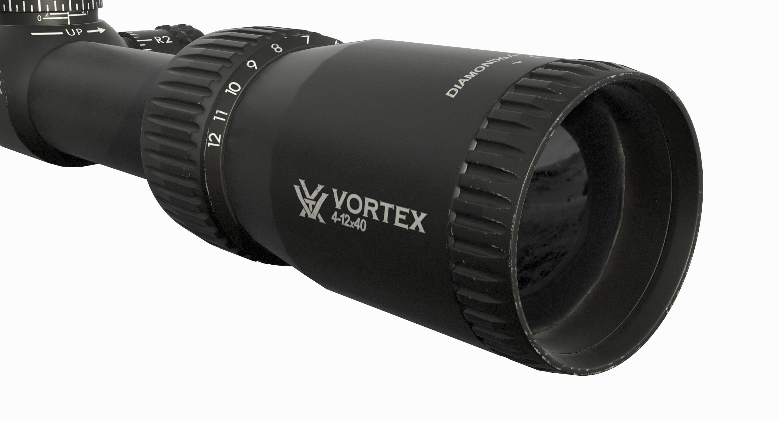 Vortex Optics Diamondback 4-12X40 Riflescope Low-poly 3D model_27