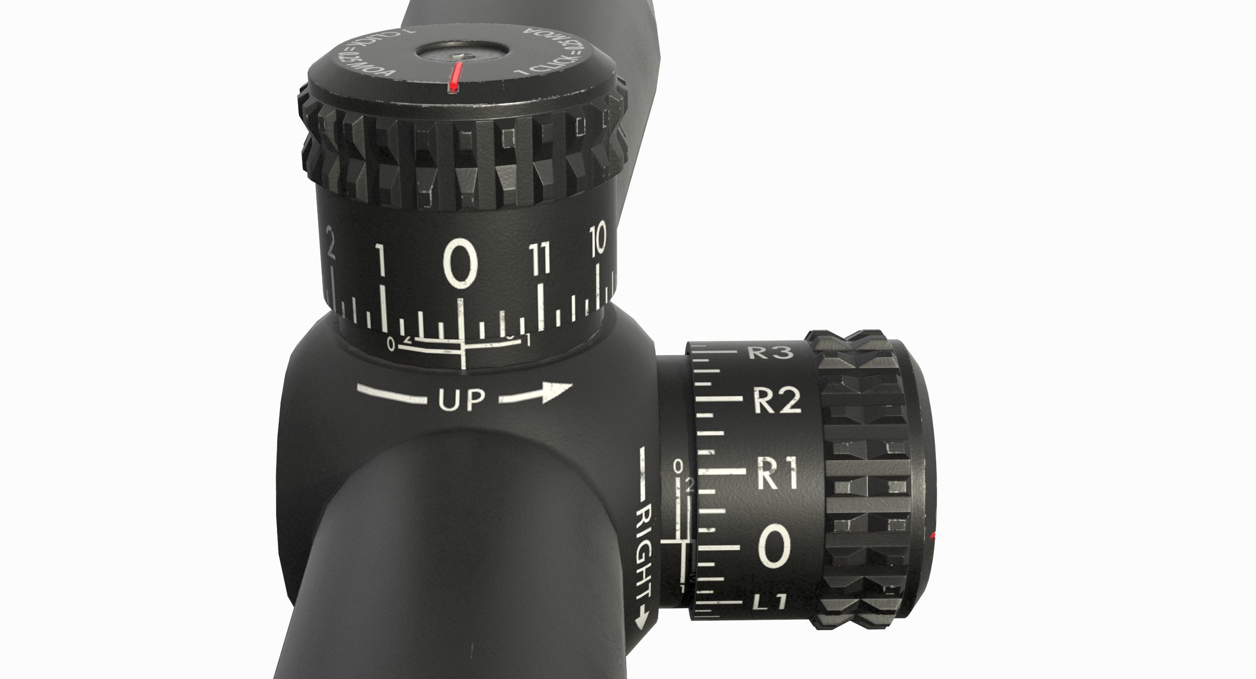 Vortex Optics Diamondback 4-12X40 Riflescope Low-poly 3D model_9