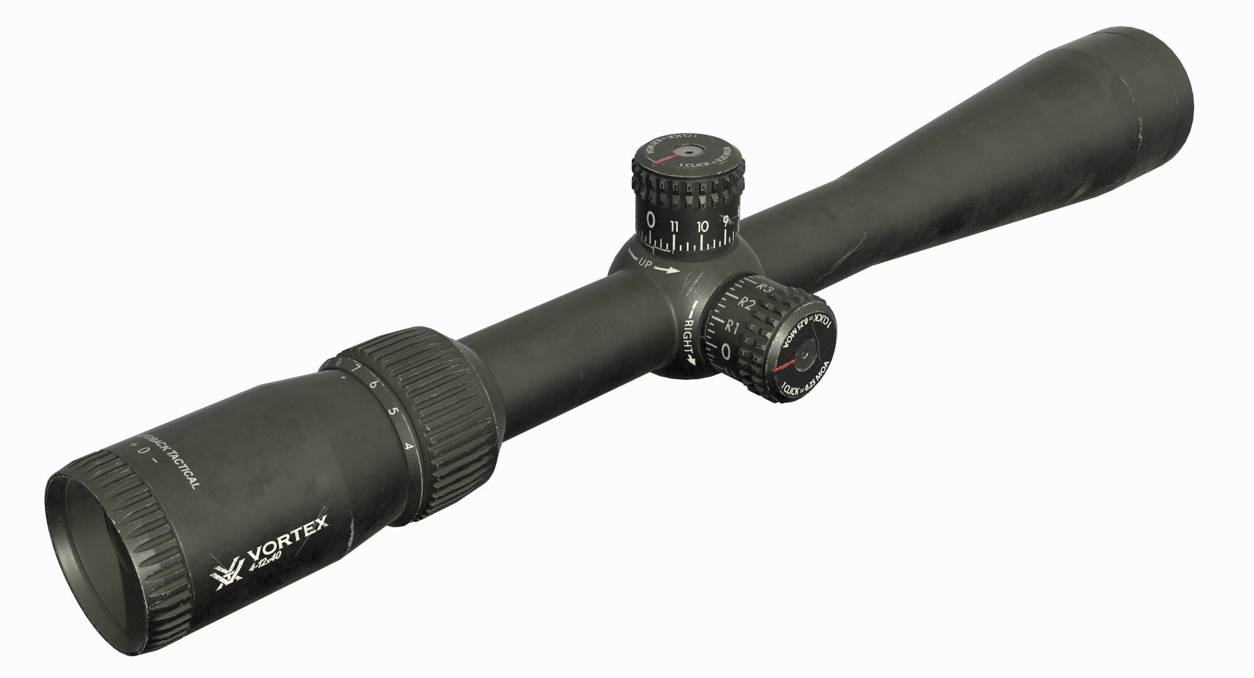 Vortex Optics Diamondback 4-12X40 Riflescope Low-poly 3D model_4