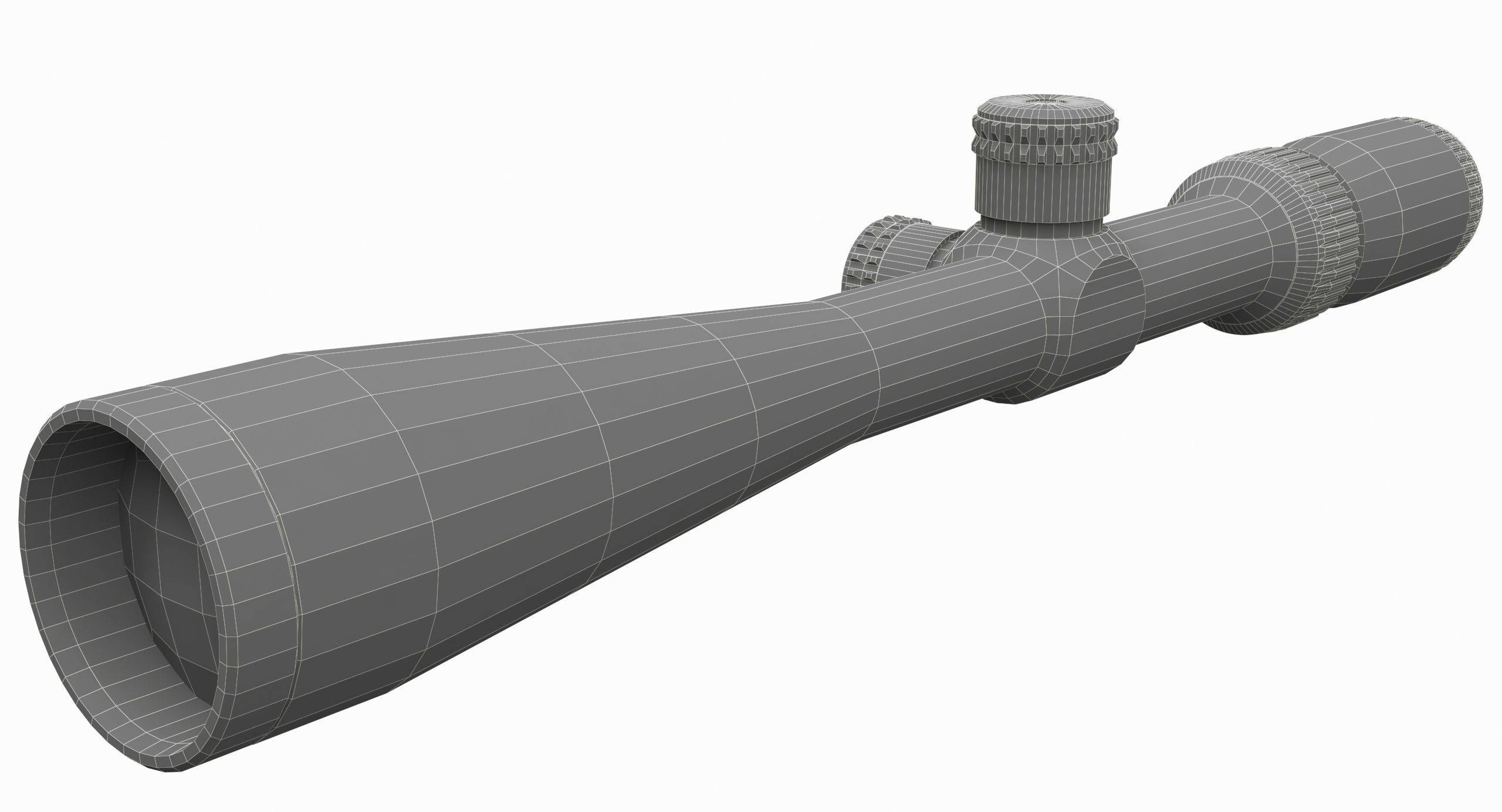 Vortex Optics Diamondback 4-12X40 Riflescope Low-poly 3D model_17