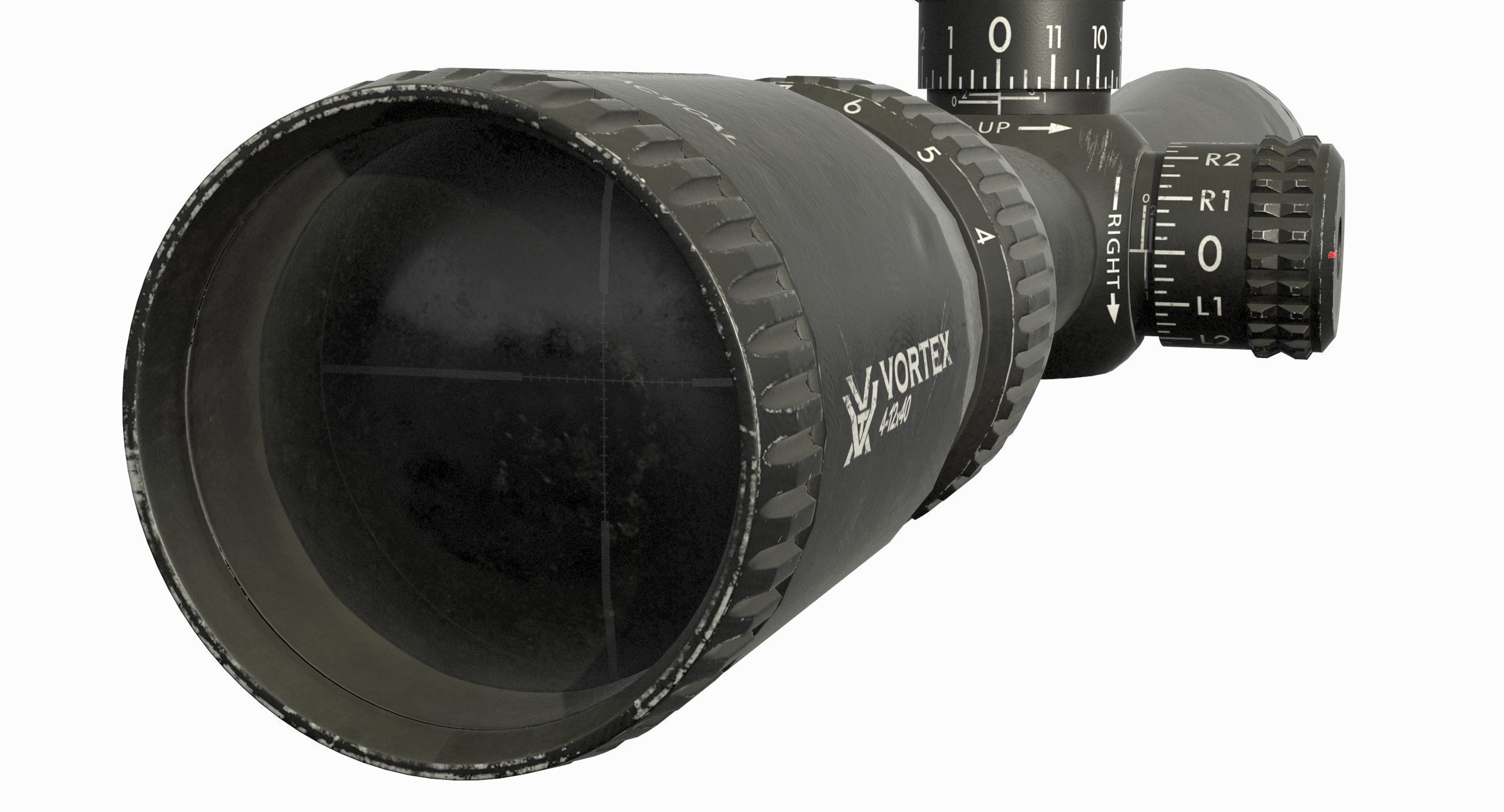 Vortex Optics Diamondback 4-12X40 Riflescope Low-poly 3D model_13