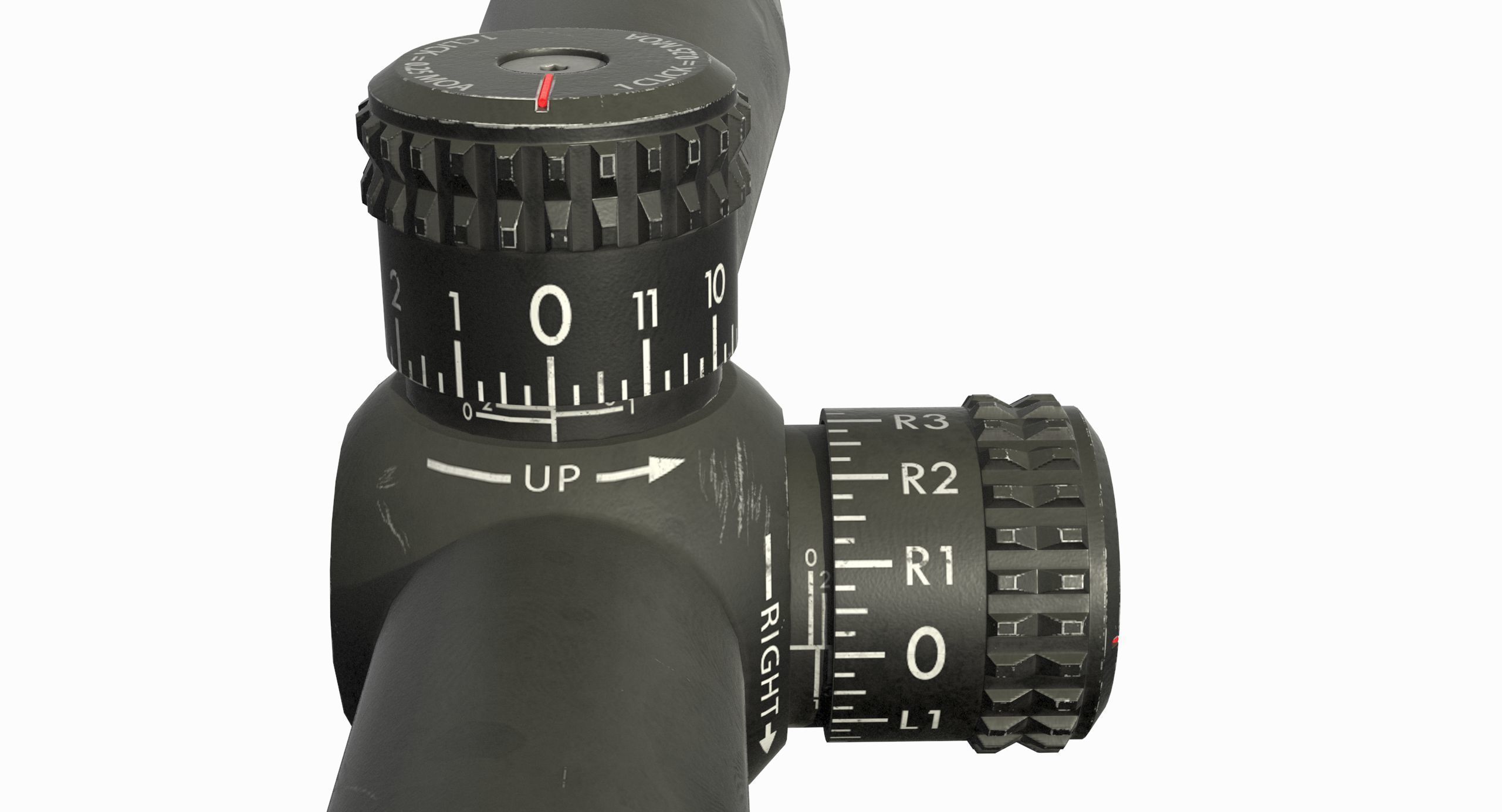 Vortex Optics Diamondback 4-12X40 Riflescope Low-poly 3D model_10