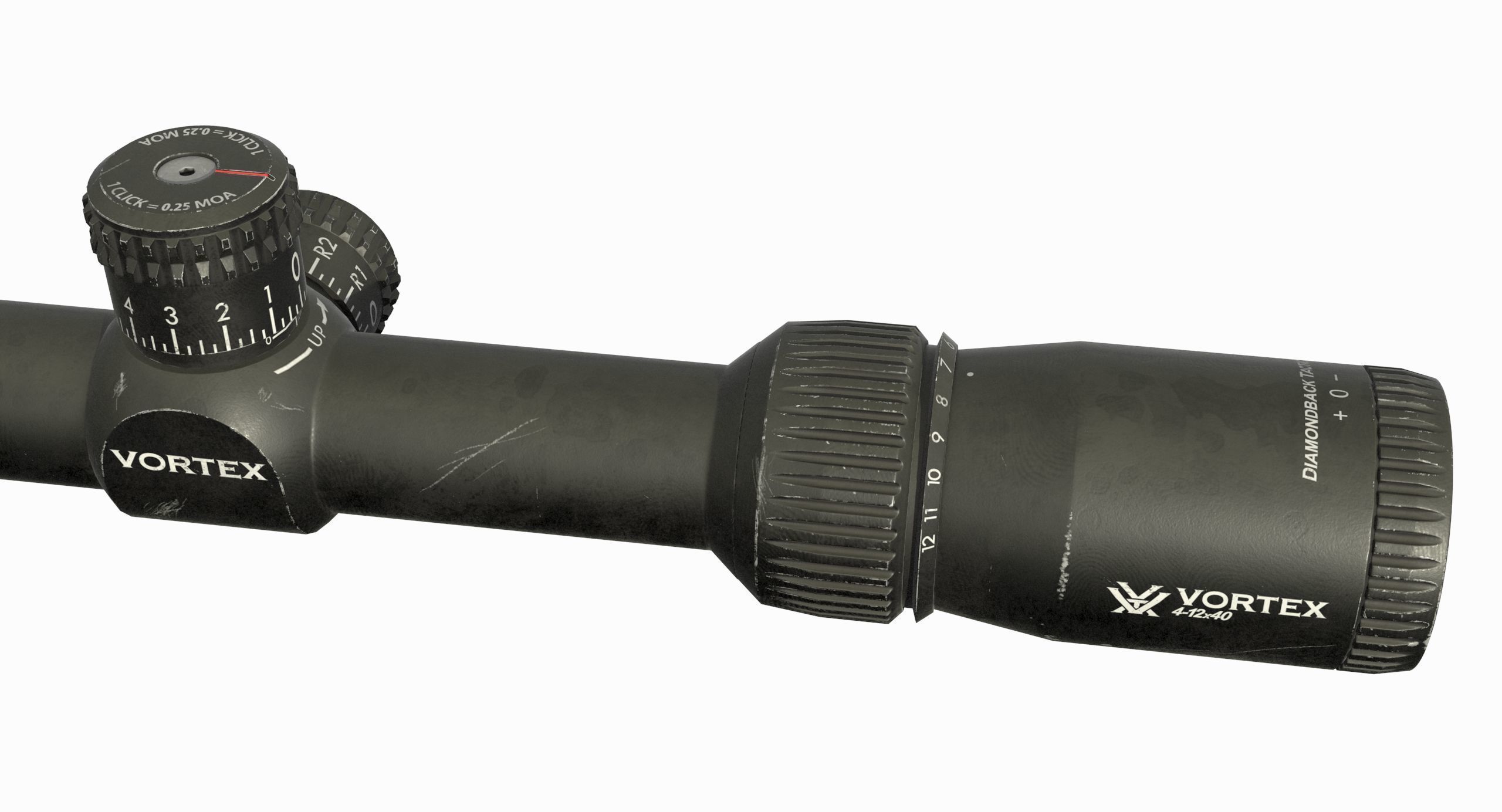 Vortex Optics Diamondback 4-12X40 Riflescope Low-poly 3D model_37