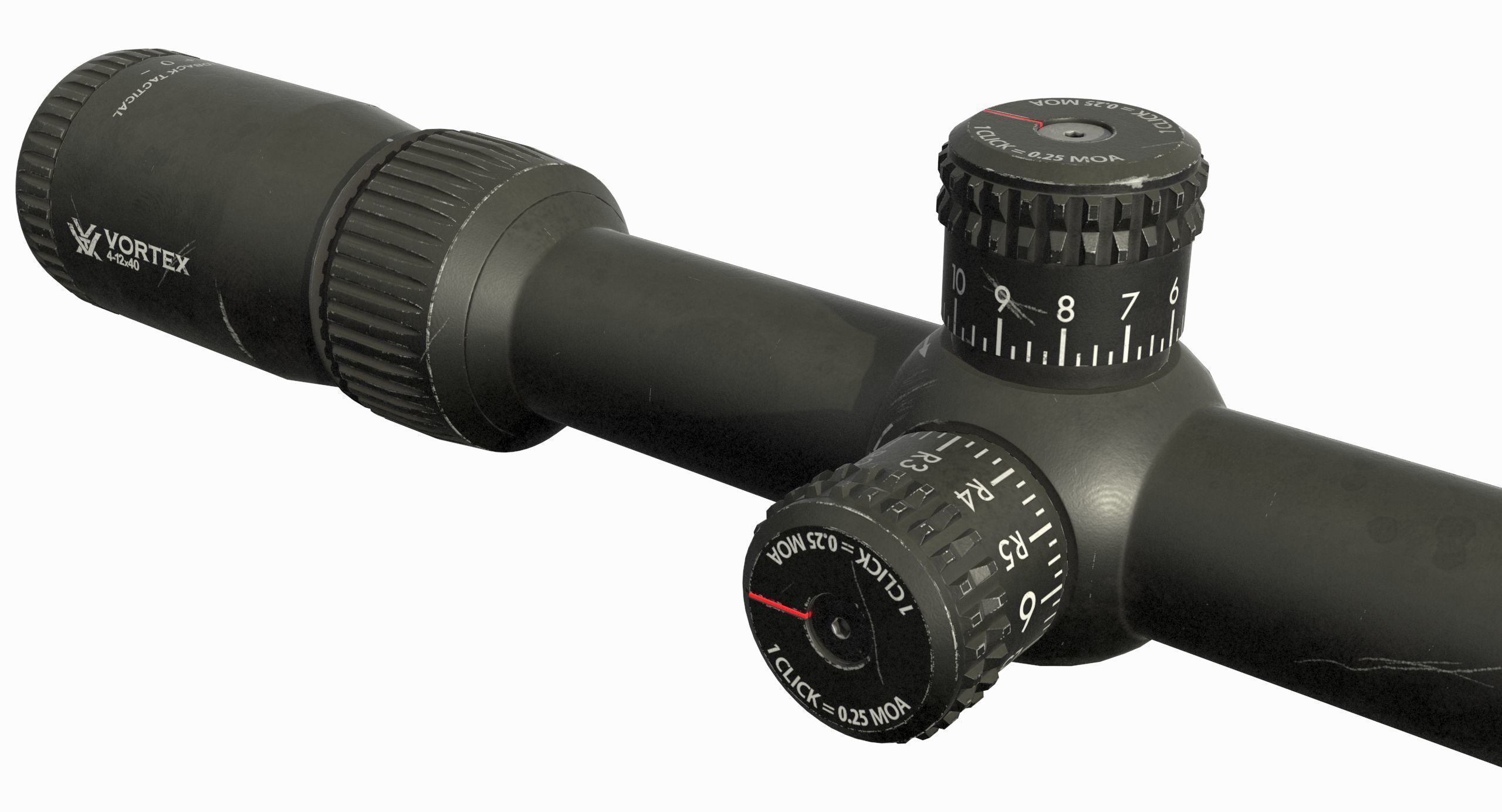 Vortex Optics Diamondback 4-12X40 Riflescope Low-poly 3D model_25
