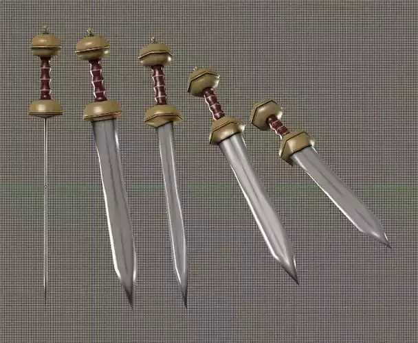Gladius Sword Low-poly 3D model