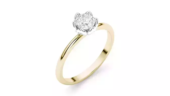 Tulip diamond ring
