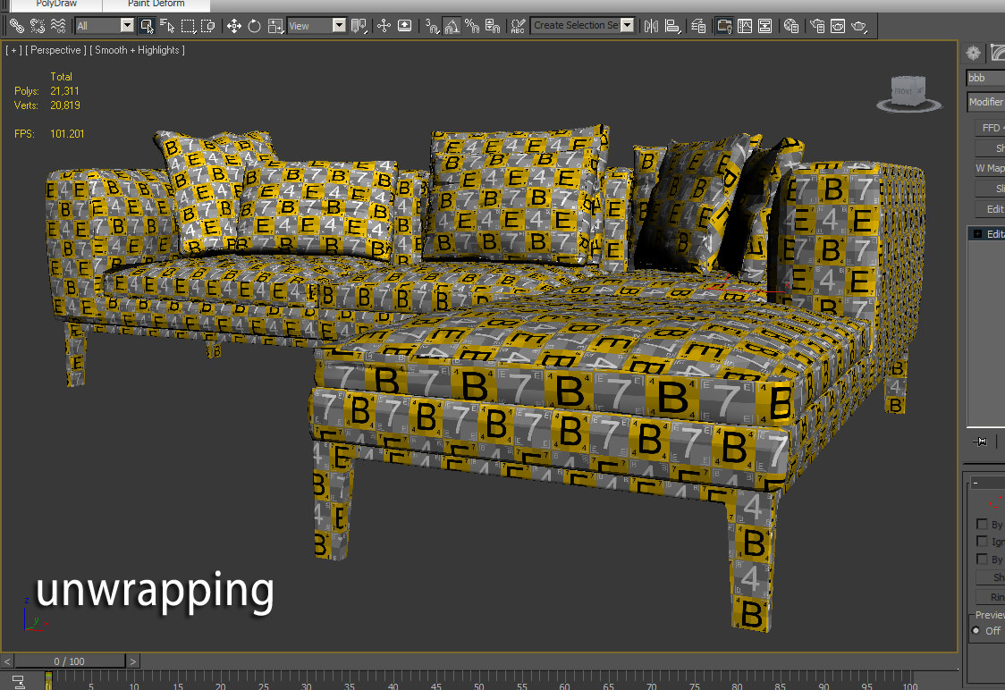 Michel sofa 3D model_5