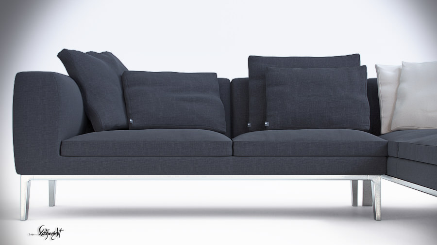 Michel sofa 3D model_4