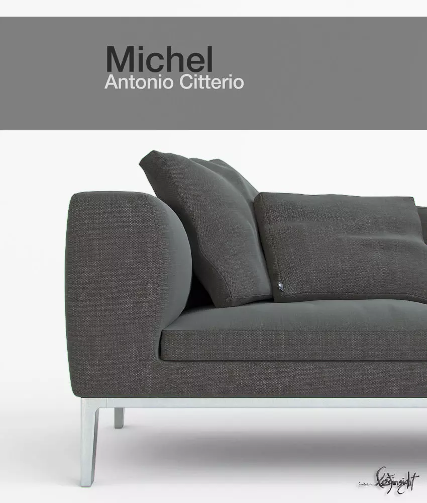 Michel sofa 3D model_0