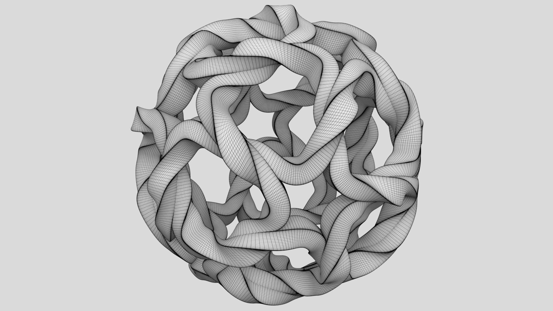 Twisted Starball 3D print model_8