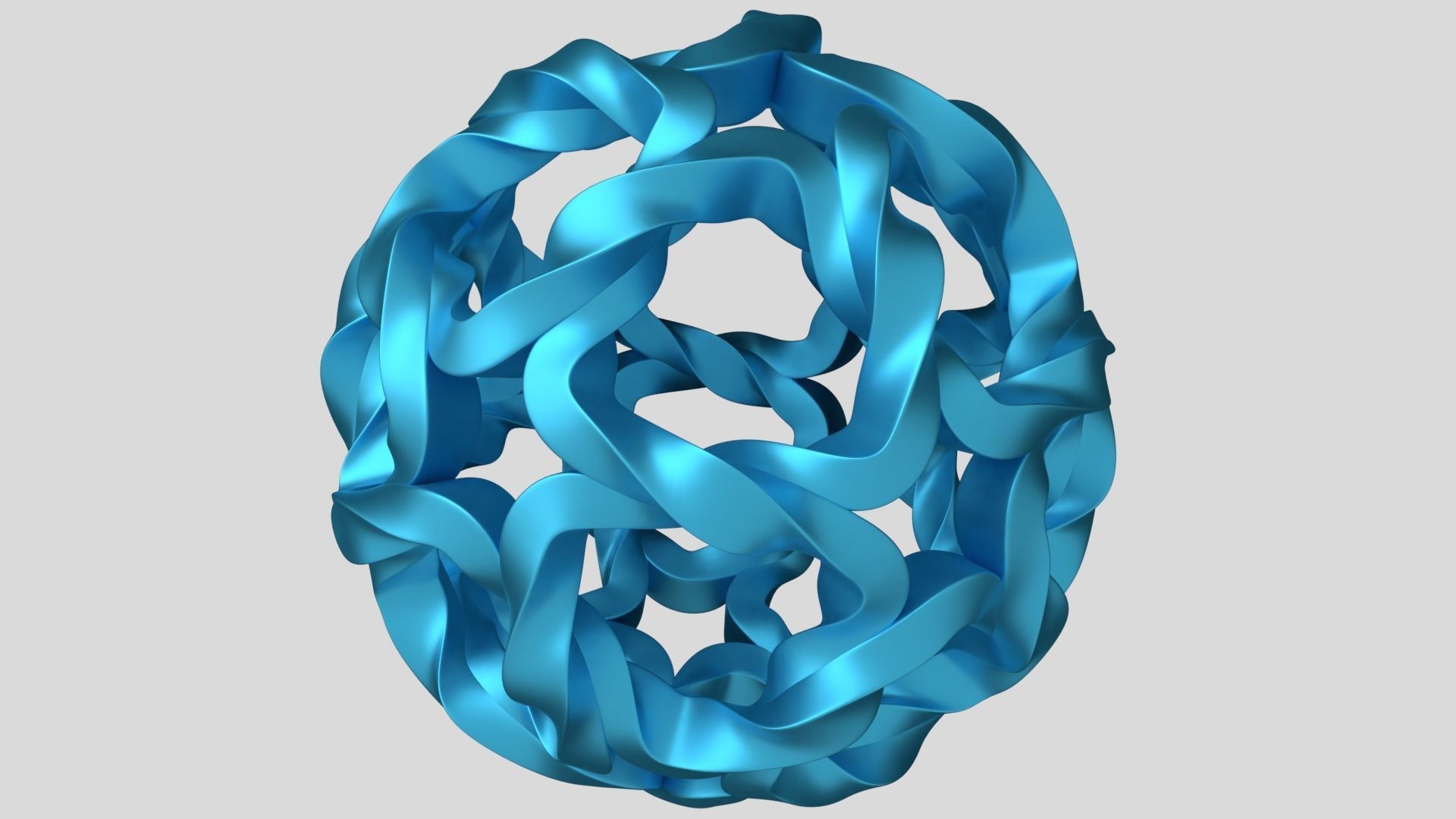 Twisted Starball 3D print model_6