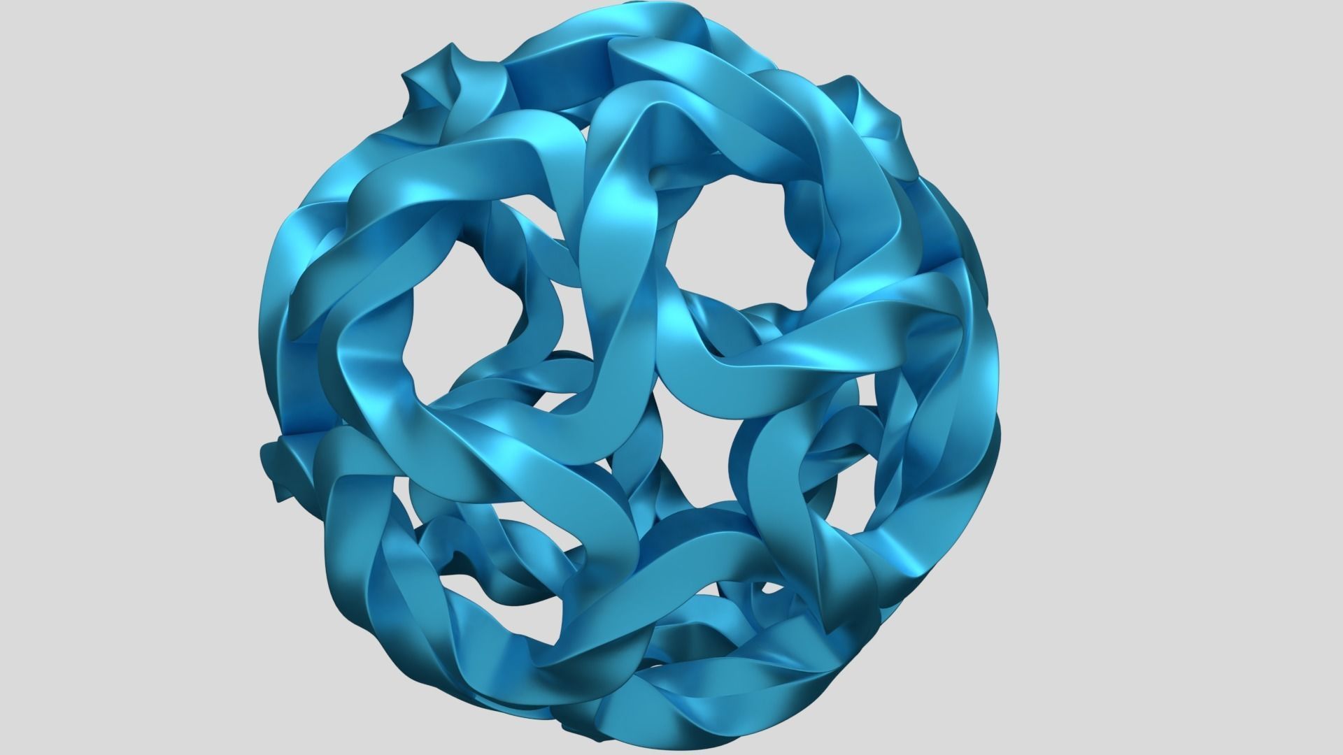 Twisted Starball 3D print model_3