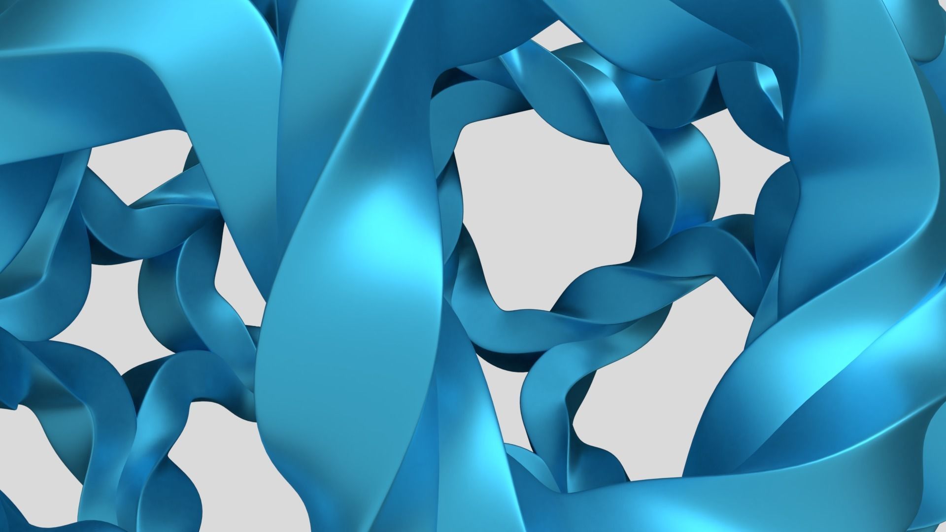 Twisted Starball 3D print model_4