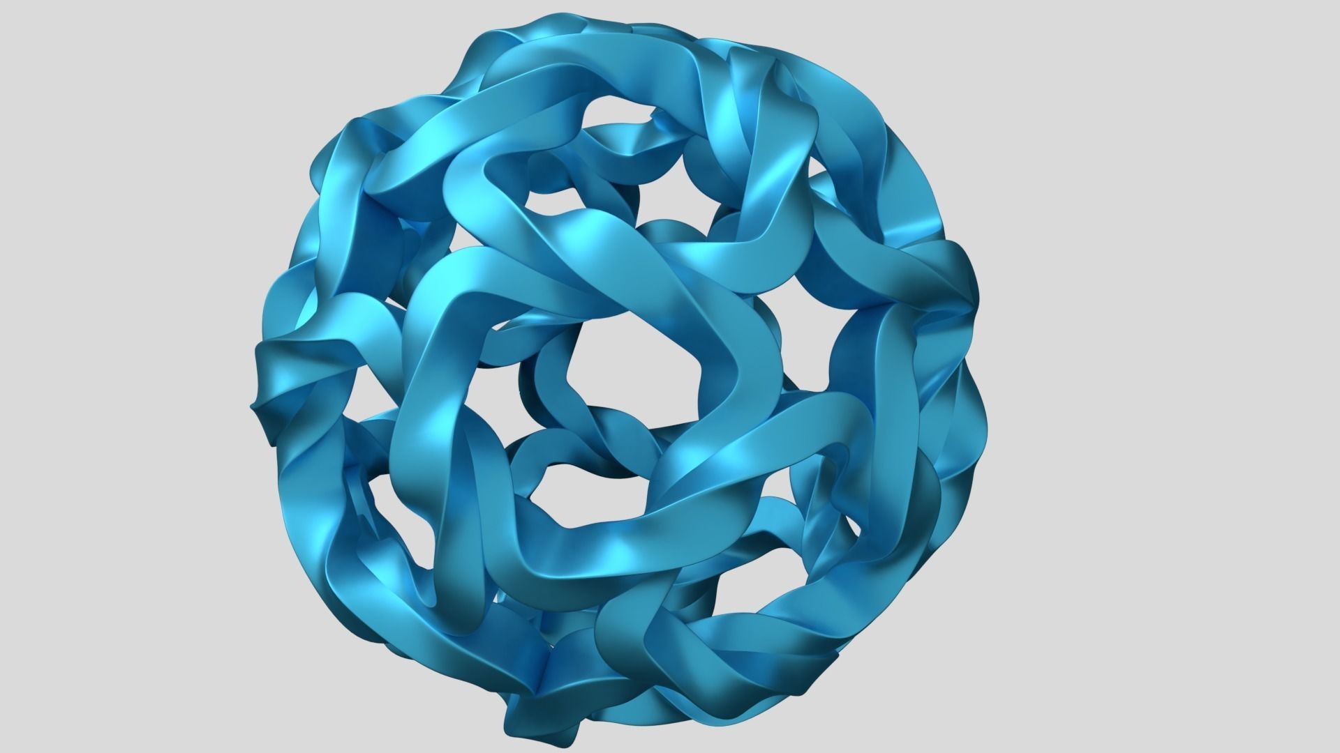 Twisted Starball 3D print model_1