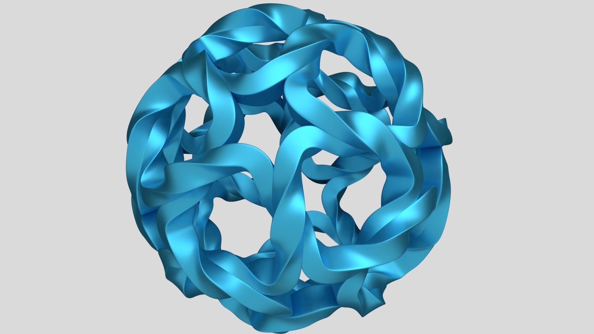 Twisted Starball 3D print model_5