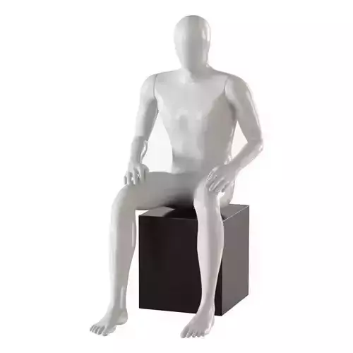 Faceless male mannequin 06 3D model
