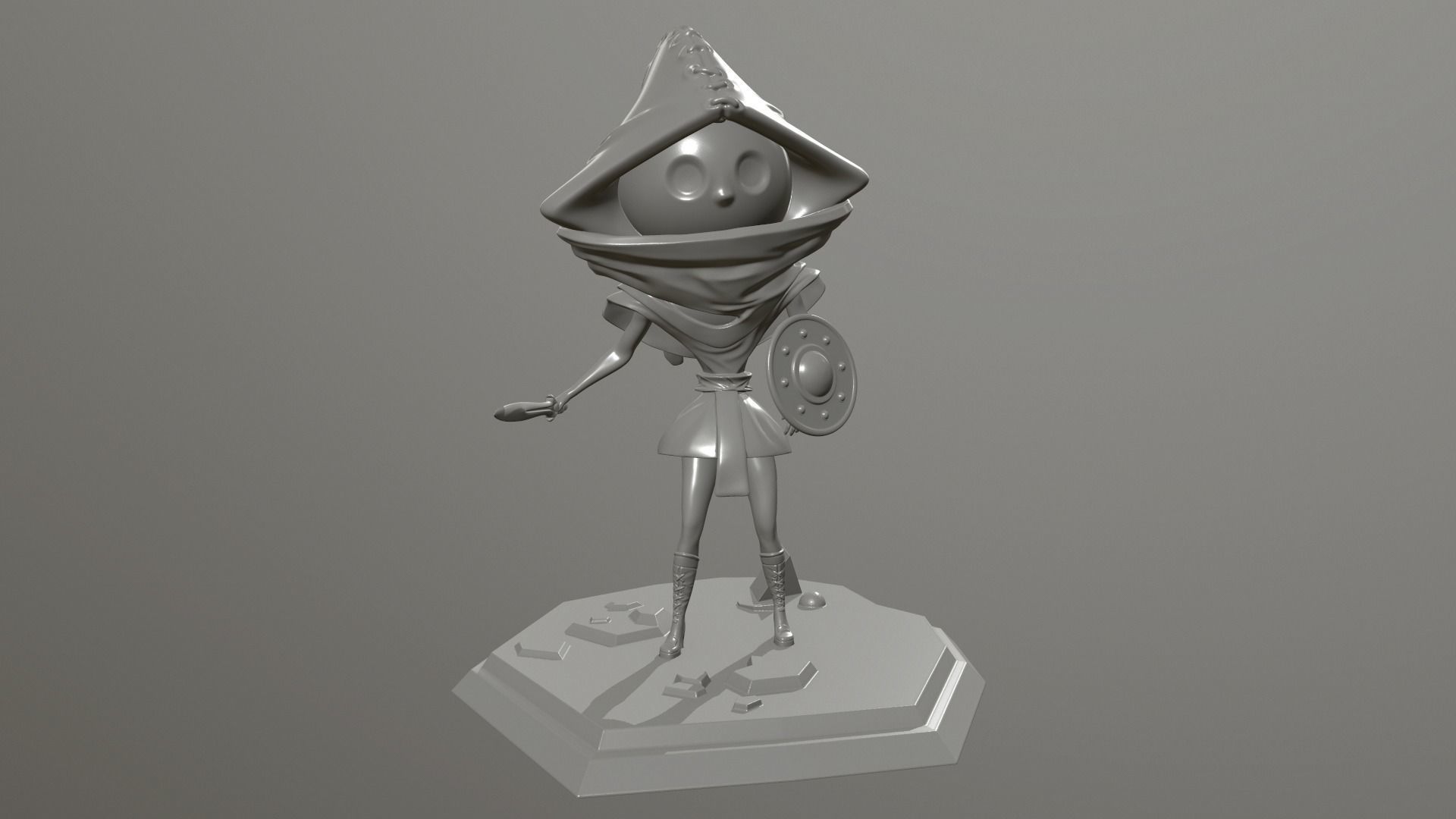 Warrior Free 3D print model_6