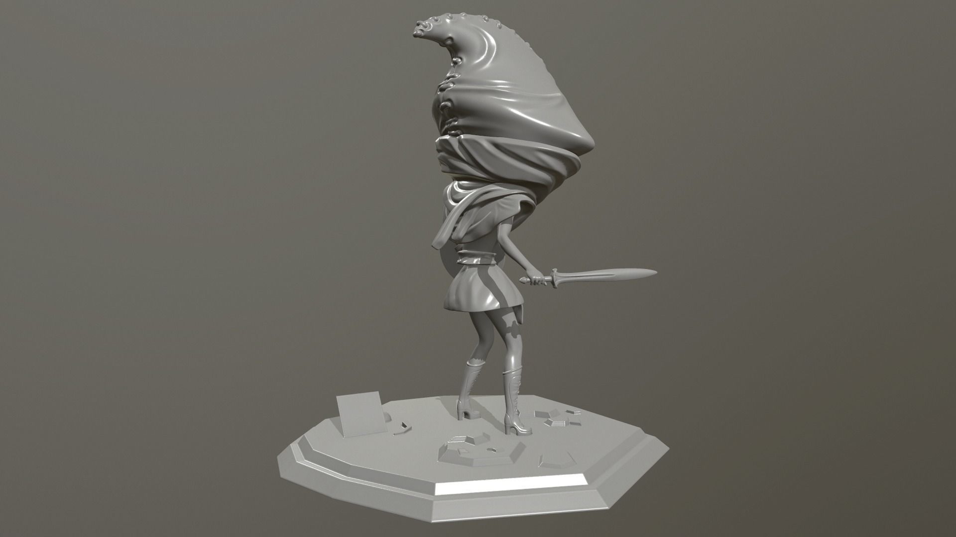 Warrior Free 3D print model_5