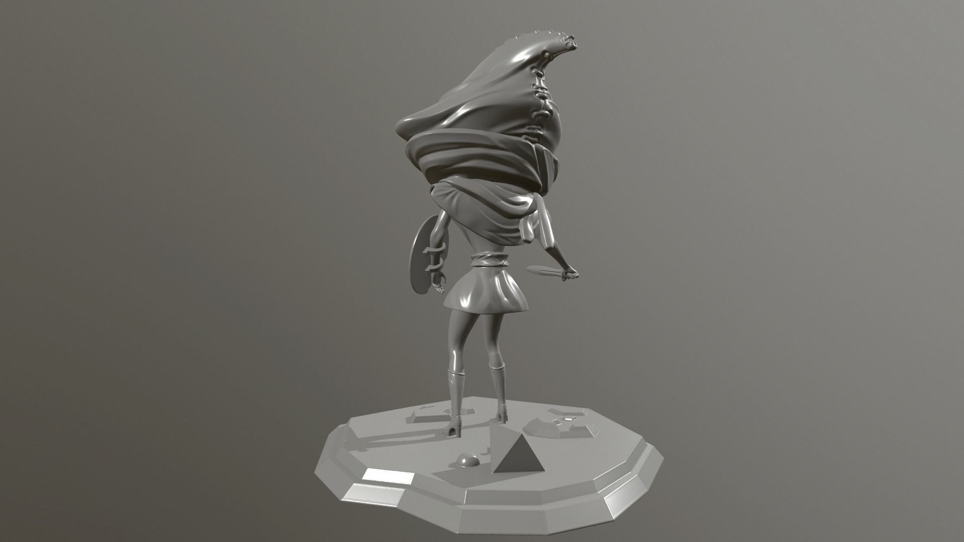 Warrior Free 3D print model_4
