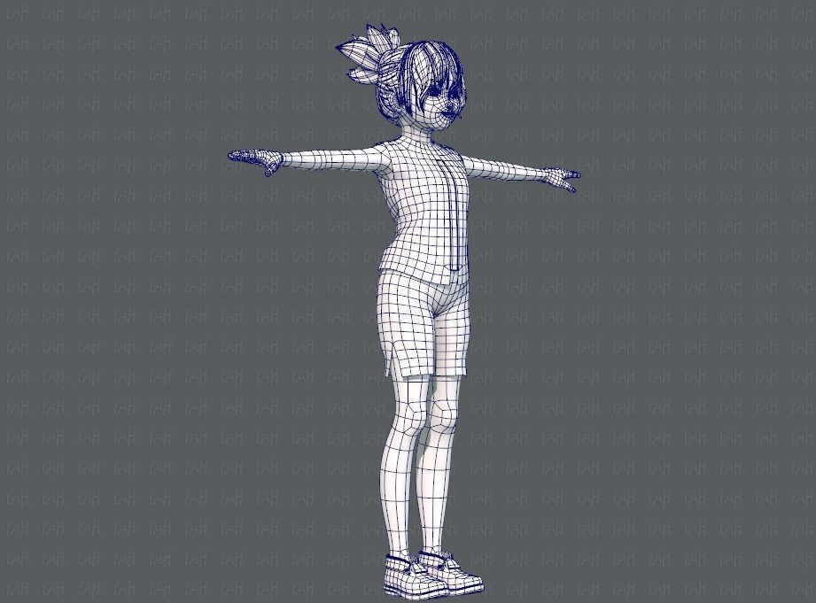 Base GirlV04 Clothing V01 3D model_12