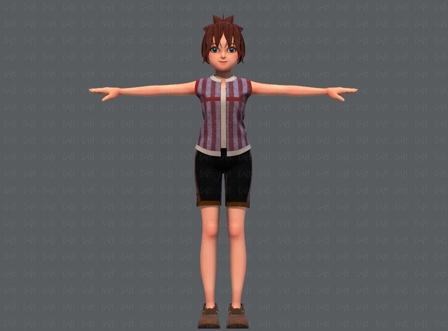 Base GirlV04 Clothing V01 3D model_3