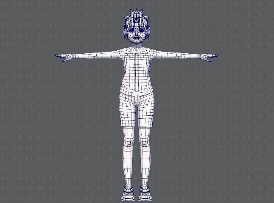 Base GirlV04 Clothing V01 3D model_11