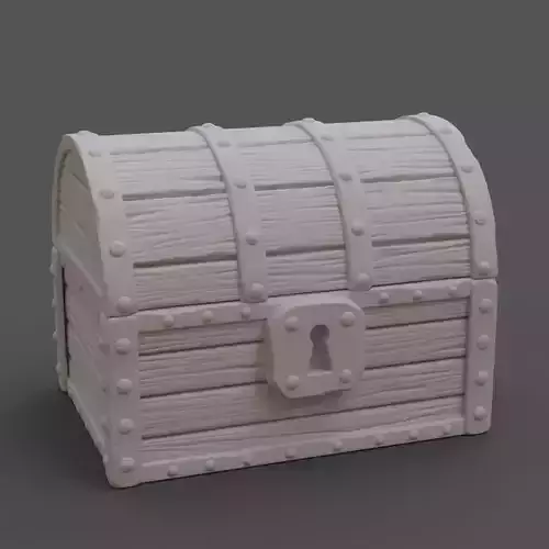 Chest wooden 3D model
