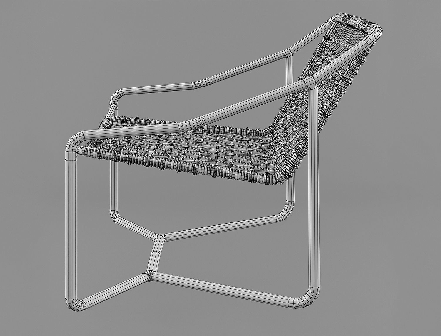 Dockside Lounge Chair Palecek Dockside 3D model_6