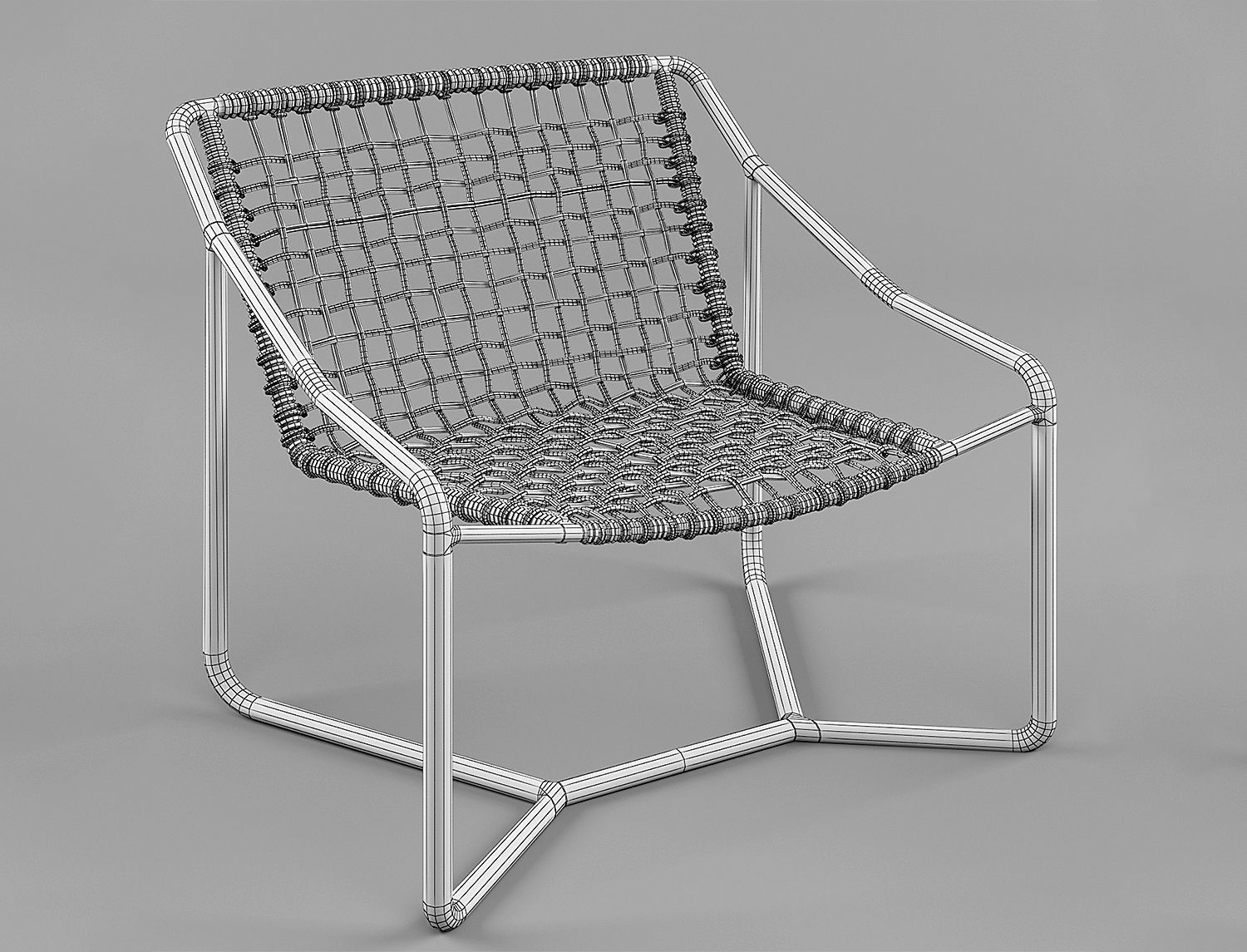 Dockside Lounge Chair Palecek Dockside 3D model_4