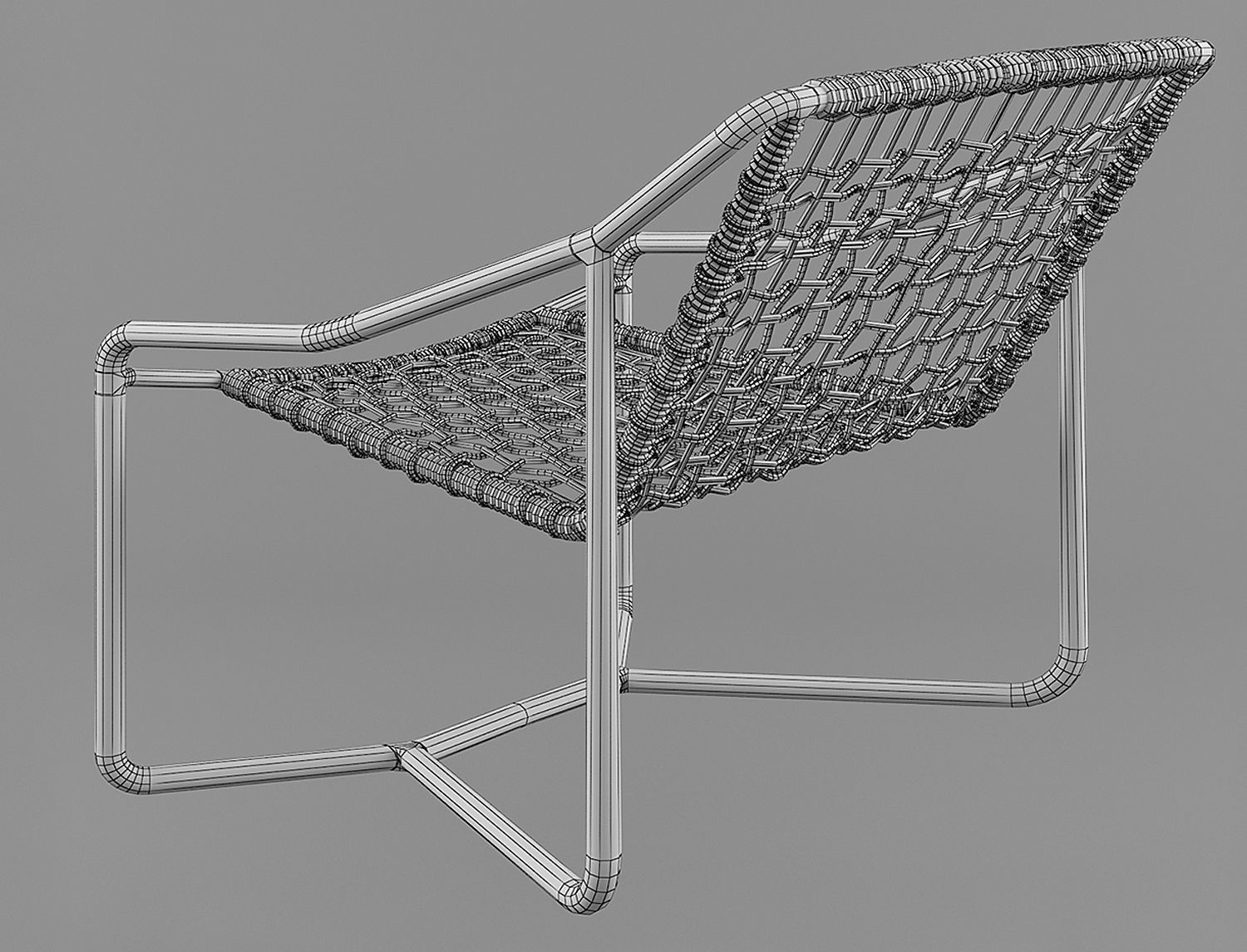 Dockside Lounge Chair Palecek Dockside 3D model_5