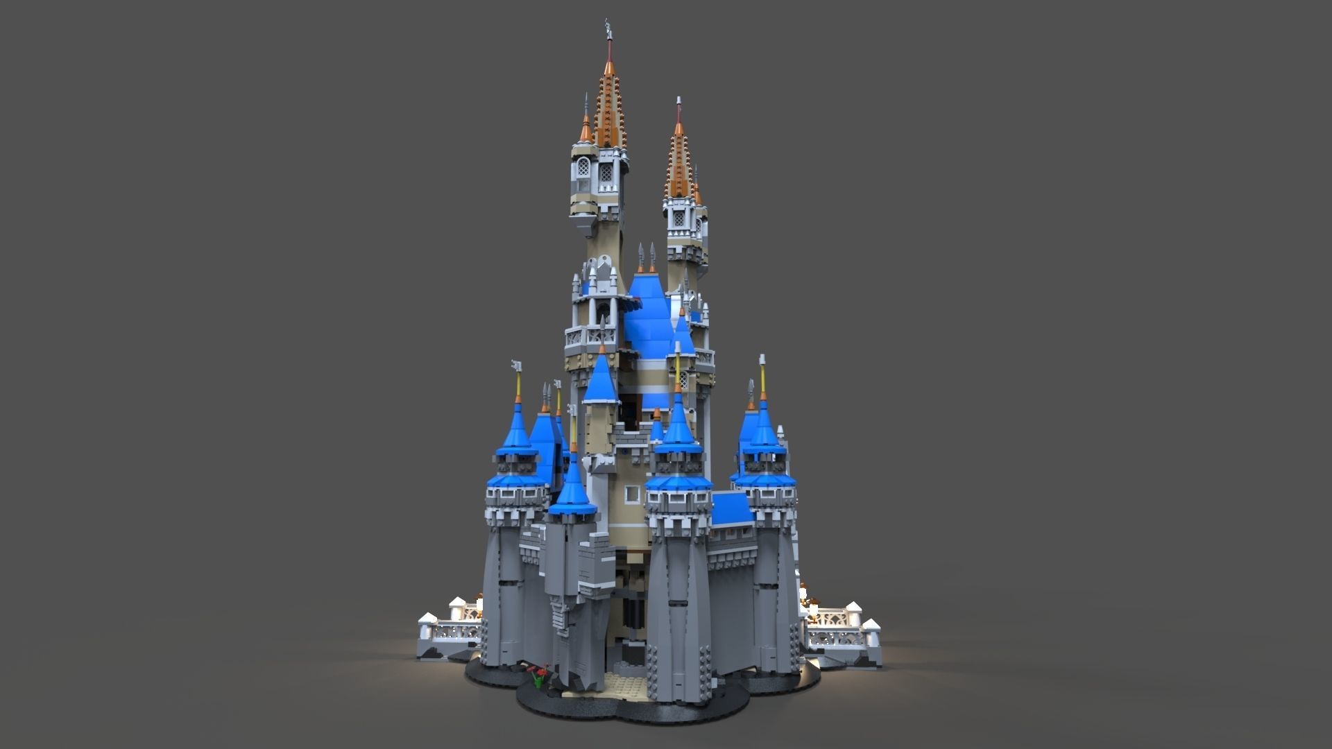 Lego Castle disney 3D model_2