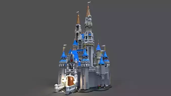 Lego Castle disney 3D model