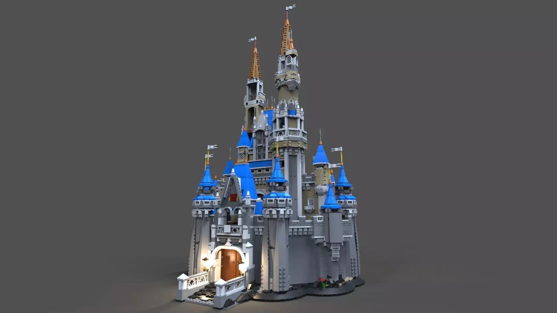 Lego Castle disney 3D model_0