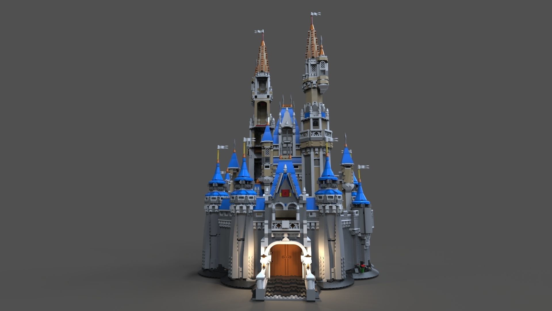 Lego Castle disney 3D model_4