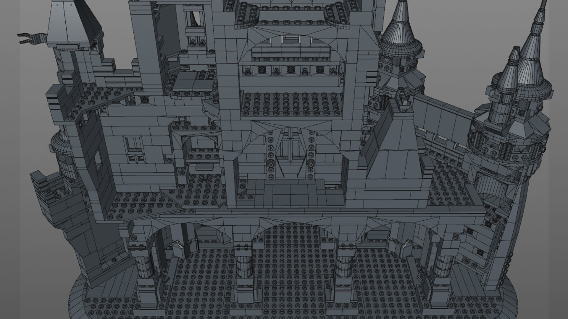 Lego Castle disney 3D model_9