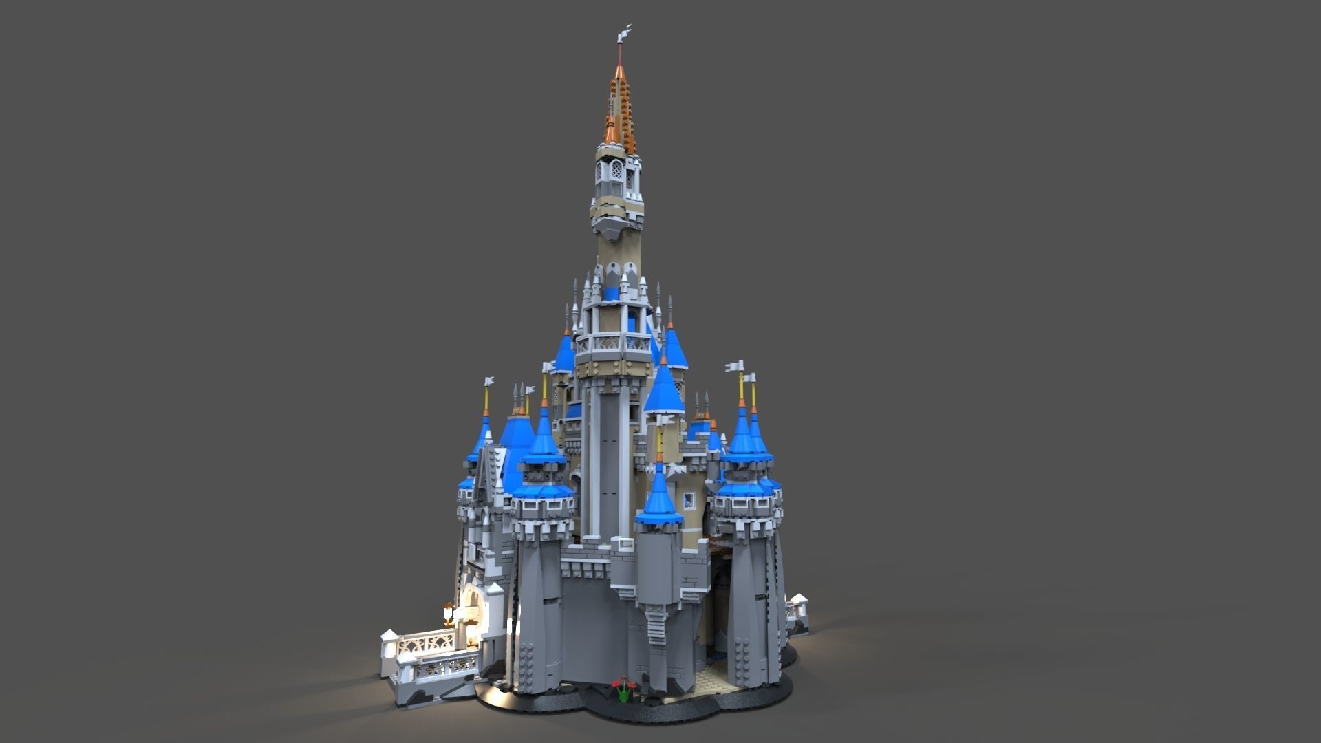 Lego Castle disney 3D model_1