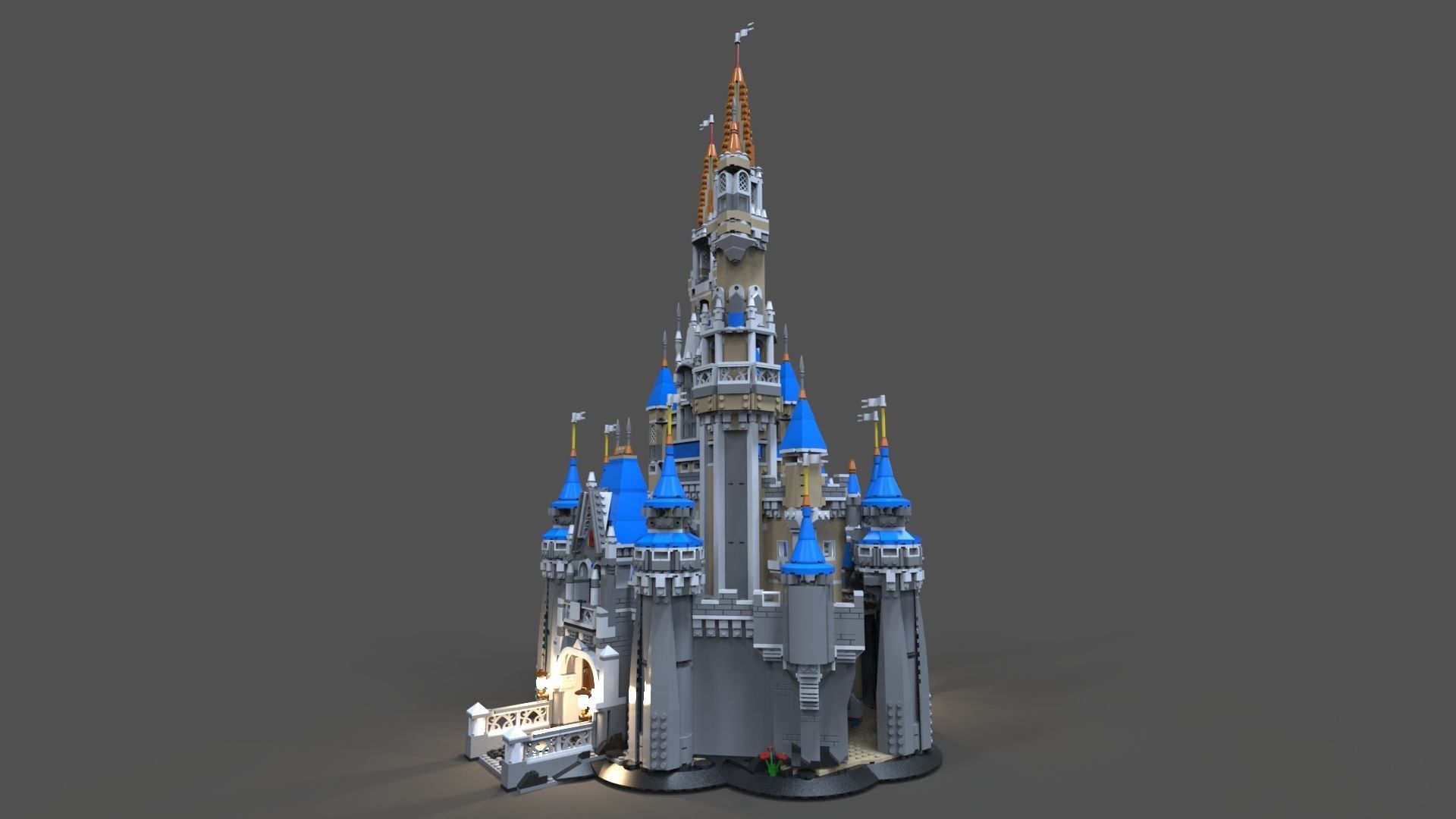 Lego Castle disney 3D model_5