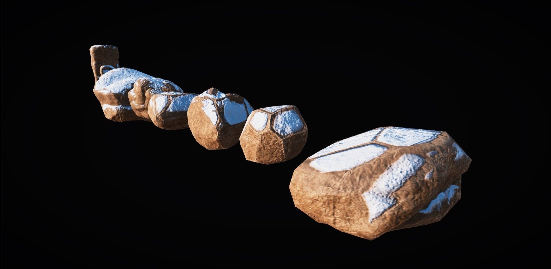 Realistic Rock Pack Volume 1 Low-poly 3D model_112
