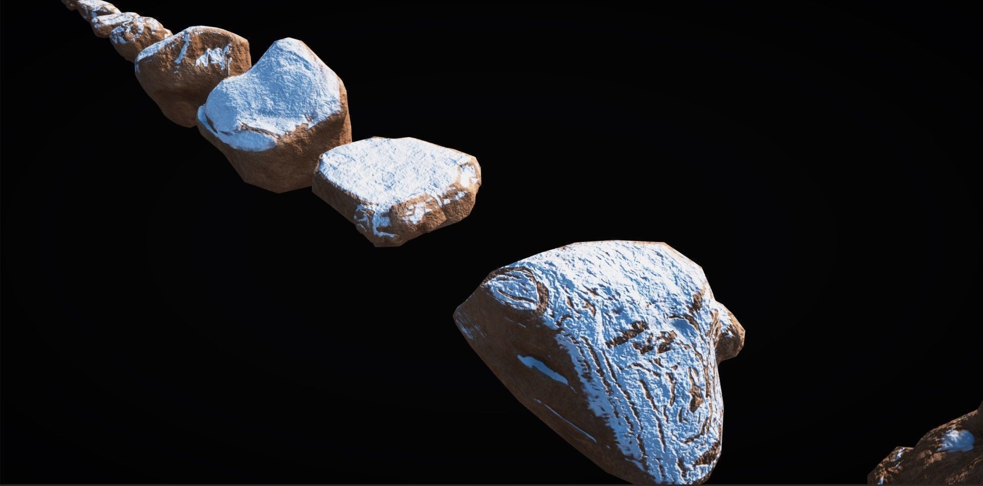 Realistic Rock Pack Volume 1 Low-poly 3D model_115