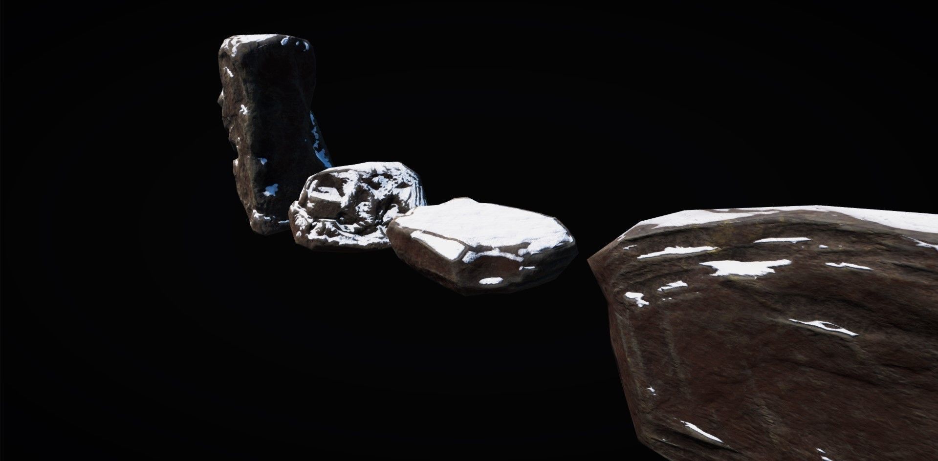 Realistic Rock Pack Volume 1 Low-poly 3D model_128