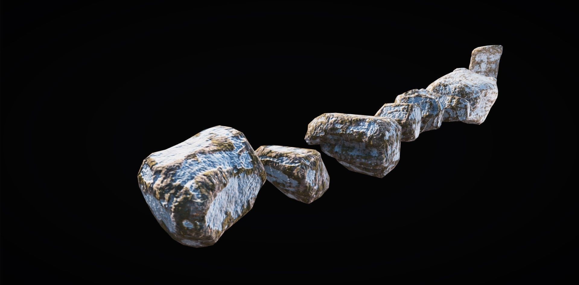 Realistic Rock Pack Volume 1 Low-poly 3D model_70