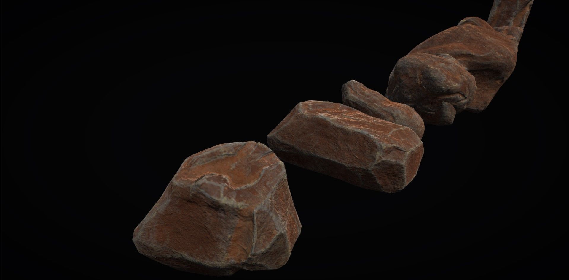 Realistic Rock Pack Volume 1 Low-poly 3D model_102