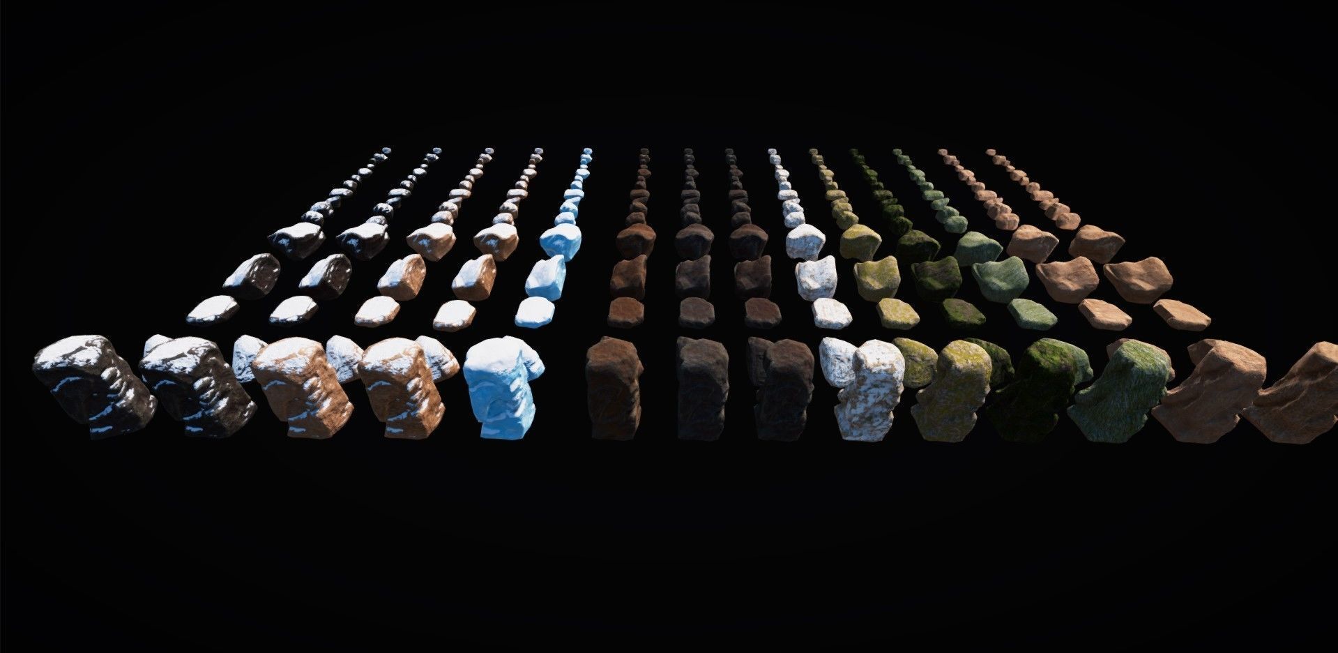 Realistic Rock Pack Volume 1 Low-poly 3D model_6