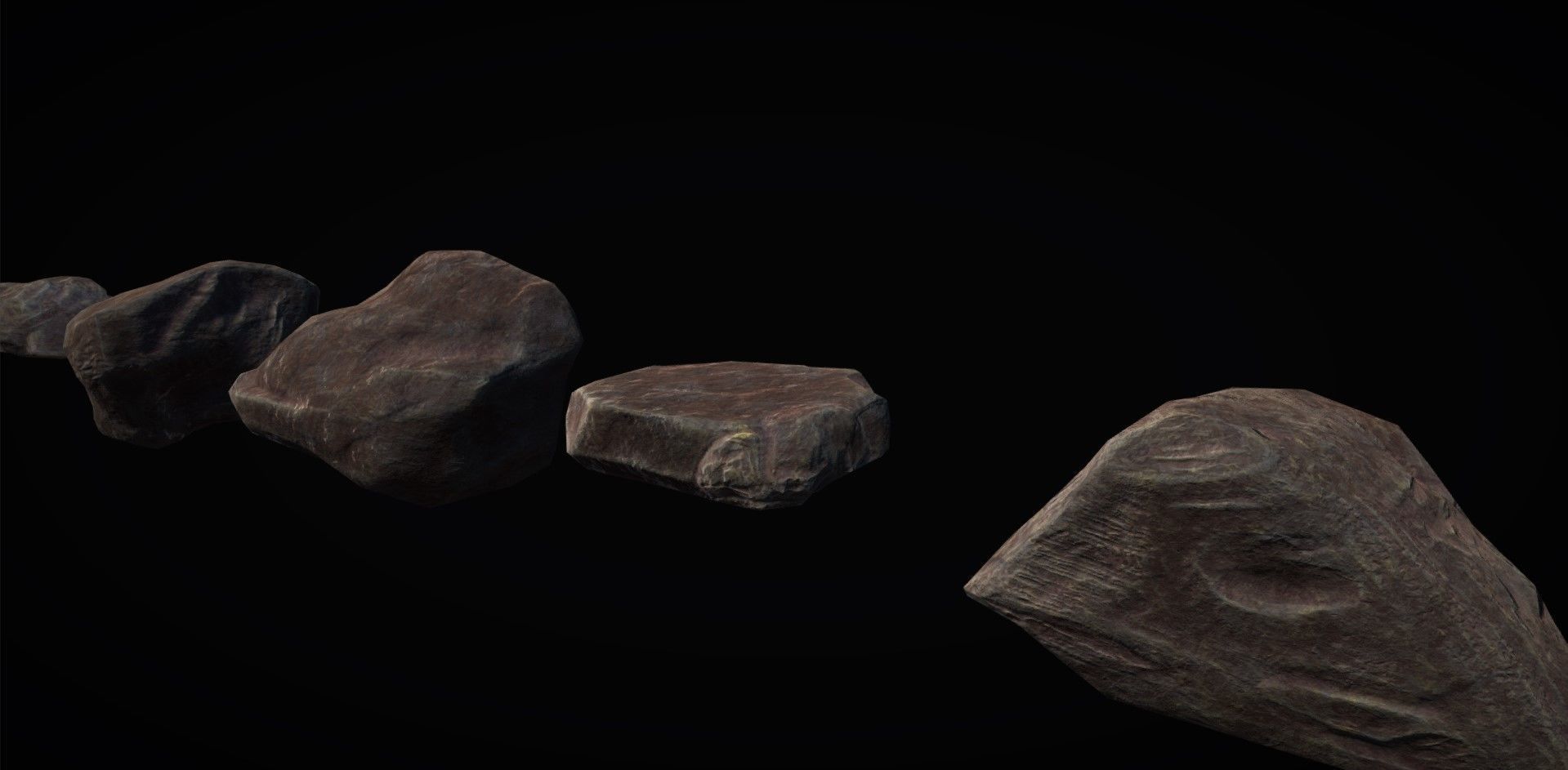 Realistic Rock Pack Volume 1 Low-poly 3D model_89