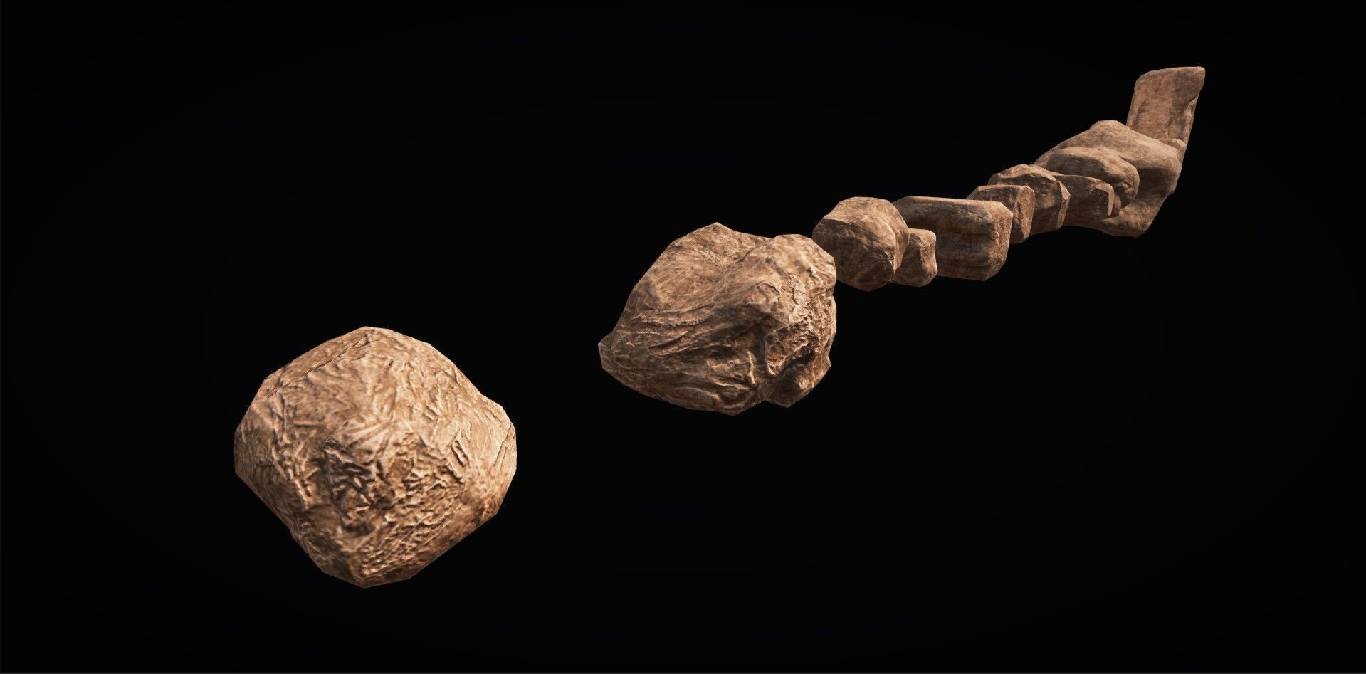 Realistic Rock Pack Volume 1 Low-poly 3D model_17