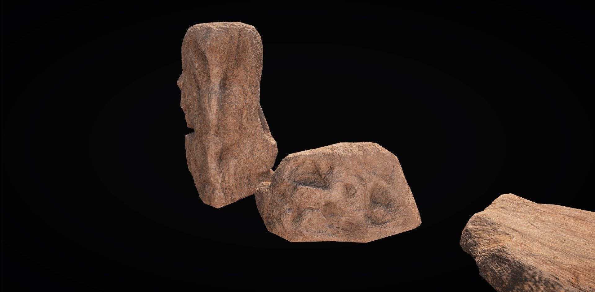 Realistic Rock Pack Volume 1 Low-poly 3D model_29